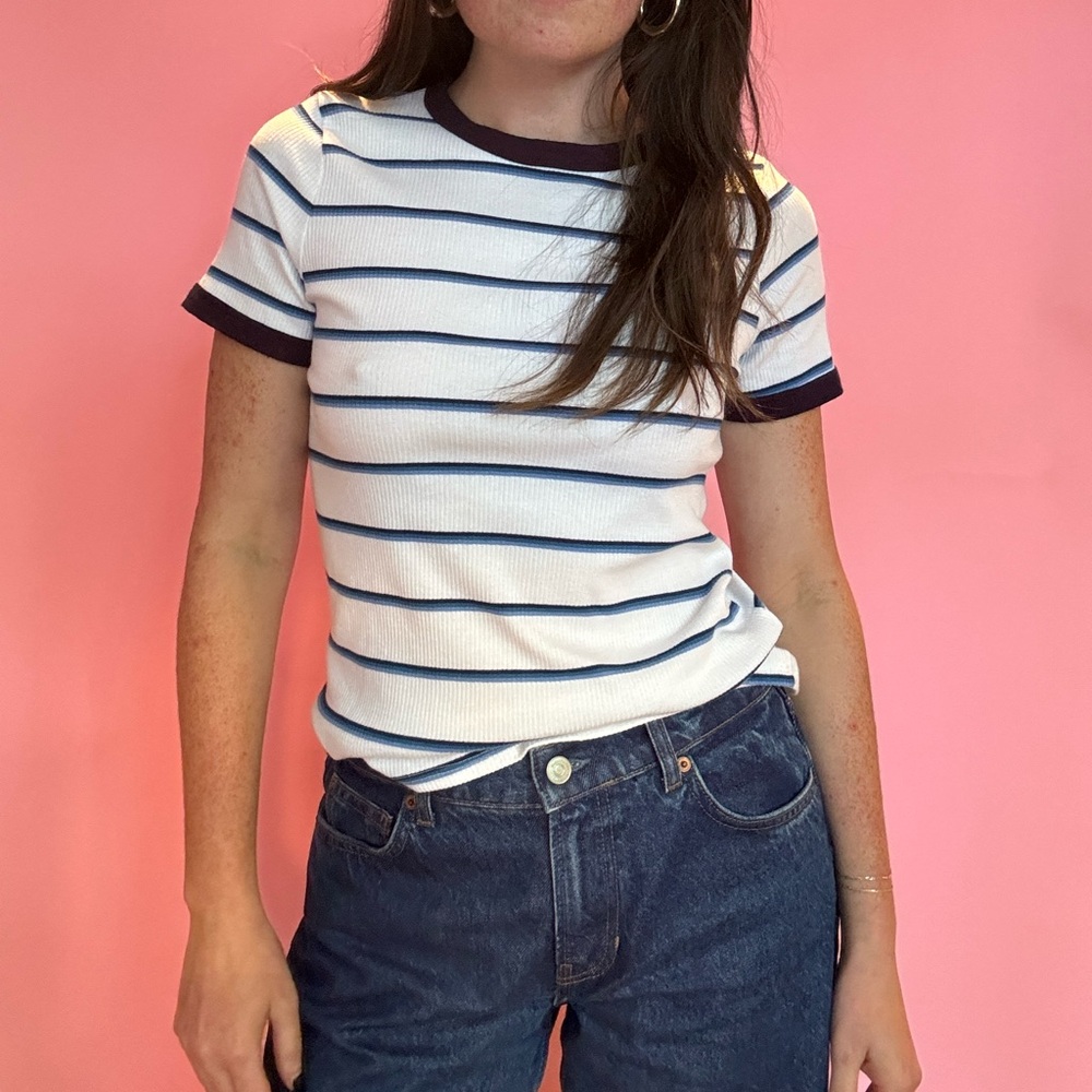 1990S GAZE STRIPE T-SHIRT